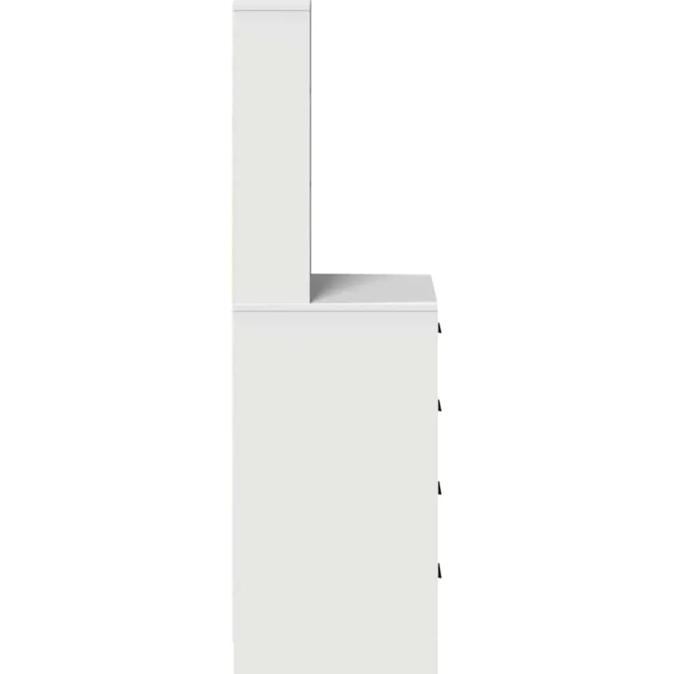 vidaXL Highboard Wit 40 x 41 x 135 cm Bewerkt hout