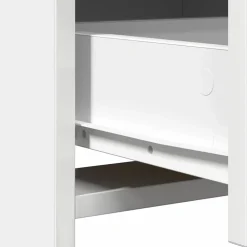 vidaXL Highboard Wit 40 x 41 x 135 cm Bewerkt hout