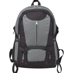 vidaXL Hikingrugzak 40 L zwart en grijs