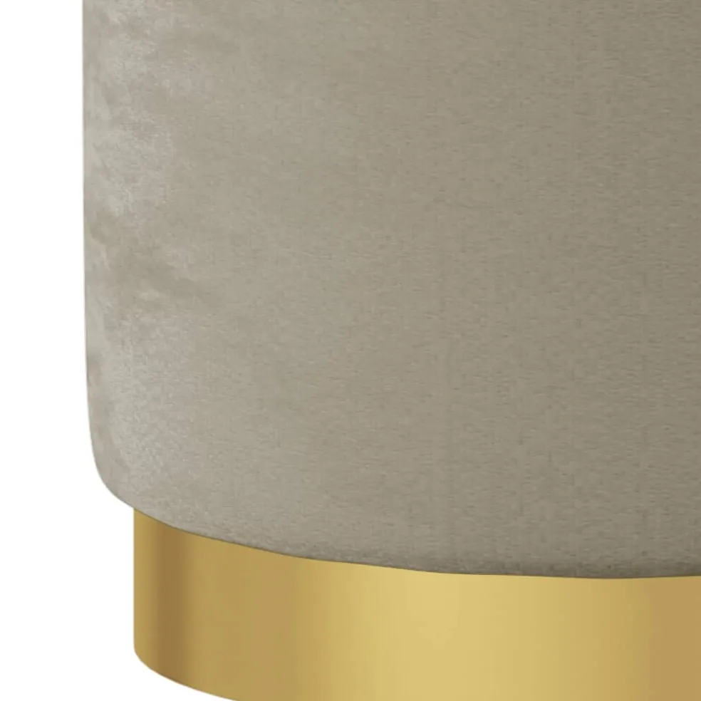 vidaXL Hocker met opbergruimte rond fluweel 31 x 37 cm donkergrijs