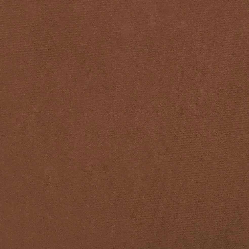 vidaXL Hocker rond fluweel bruin