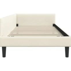 vidaXL Hoekbedframe Crème 80 x 200 cm Fluweel