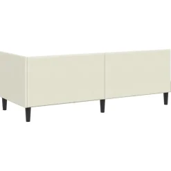 vidaXL Hoekbedframe Crème 80 x 200 cm Fluweel