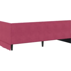 vidaXL Hoekbedframe met Matras 2 st Roze 80 x 200 cm Fluweel