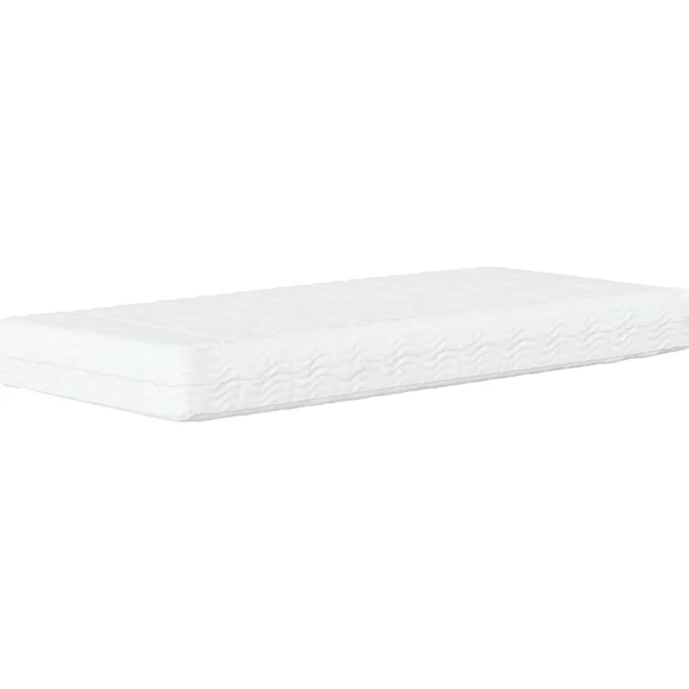 vidaXL Hoekbedframe met Matras 2 st Crème 80 x 200 cm Fluweel