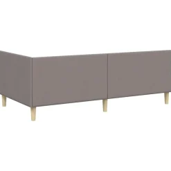 vidaXL Hoekbedframe Taupe 80 x 200 cm Stof