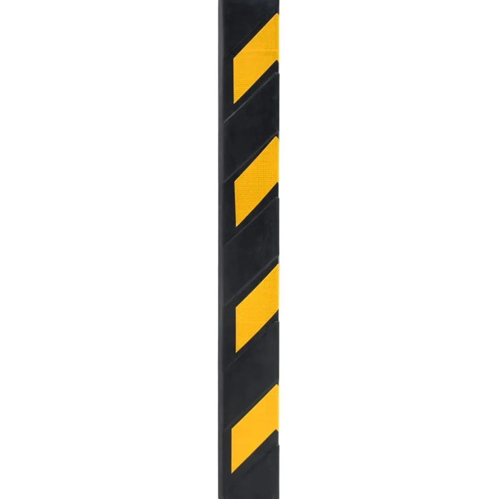 vidaXL Hoekbeschermers reflecterend 80 cm rubber 10 st