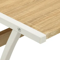 vidaXL Hoekbureau L-vormig eikenhout