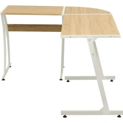 vidaXL Hoekbureau L-vormig eikenhout