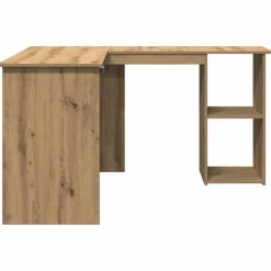 vidaXL Hoekbureau 120x140x75 cm bewerkt hout artisanaal eikenkleur