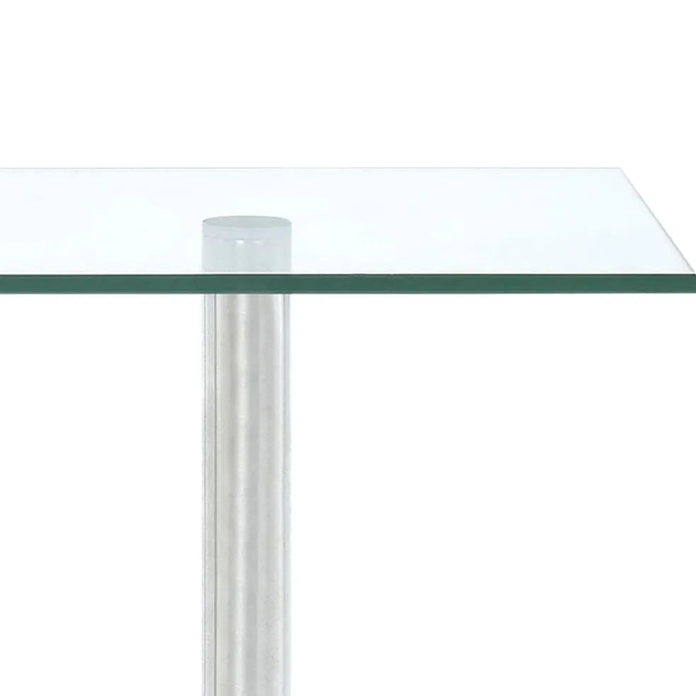 vidaXL Hoekkastje keuken 3-laags gehard glas