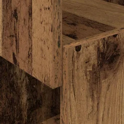 vidaXL Hoekkast 25,5x25x102cm Bewerkt hout Oudhout