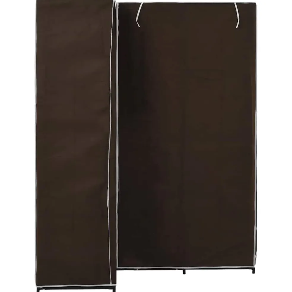 vidaXL Hoekkledingkast 130x87x169 cm bruin