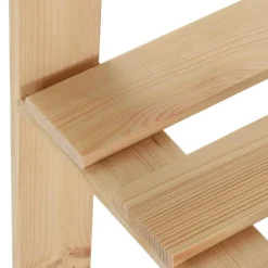 vidaXL Hoekopbergrek 5-laags 82,5x82,5x170 cm massief grenenhout