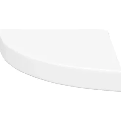 vidaXL Hoekschap zwevend 25x25x3,8 cm MDF wit