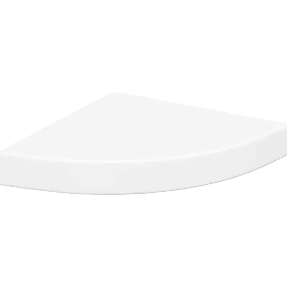 vidaXL Hoekschap zwevend 25x25x3,8 cm MDF wit