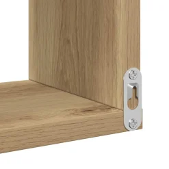 vidaXL Hoekwandschap 40x40x49,5 cm bewerkt hout artisanaal eiken