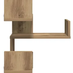 vidaXL Hoekwandschap 40x40x49,5 cm bewerkt hout artisanaal eiken