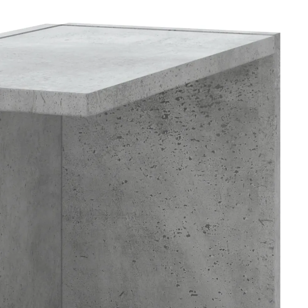 vidaXL Hoekwandschap 36,5x36,5x140 cm bewerkt hout betongrijs