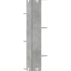 vidaXL Hoekwandschap 36,5x36,5x140 cm bewerkt hout betongrijs