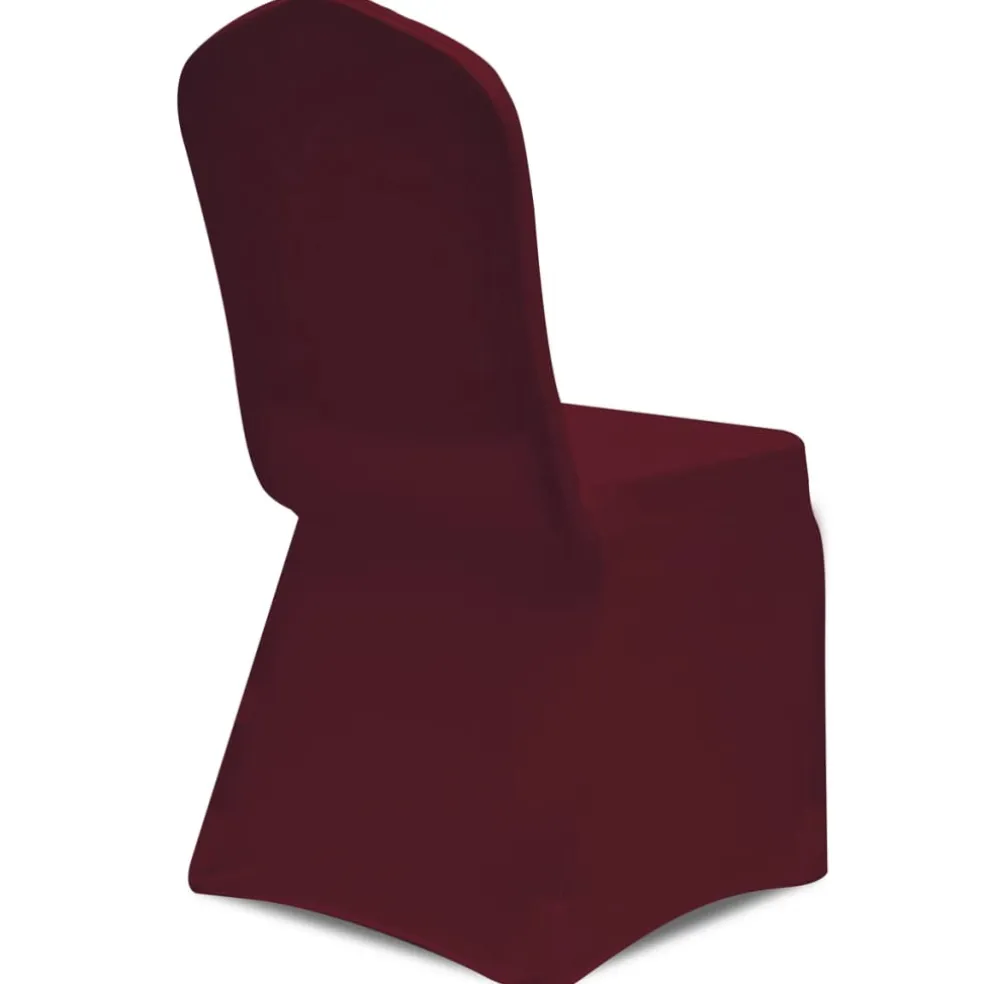 vidaXL Hoes voor stoelen 50 stuks (wijnrood)