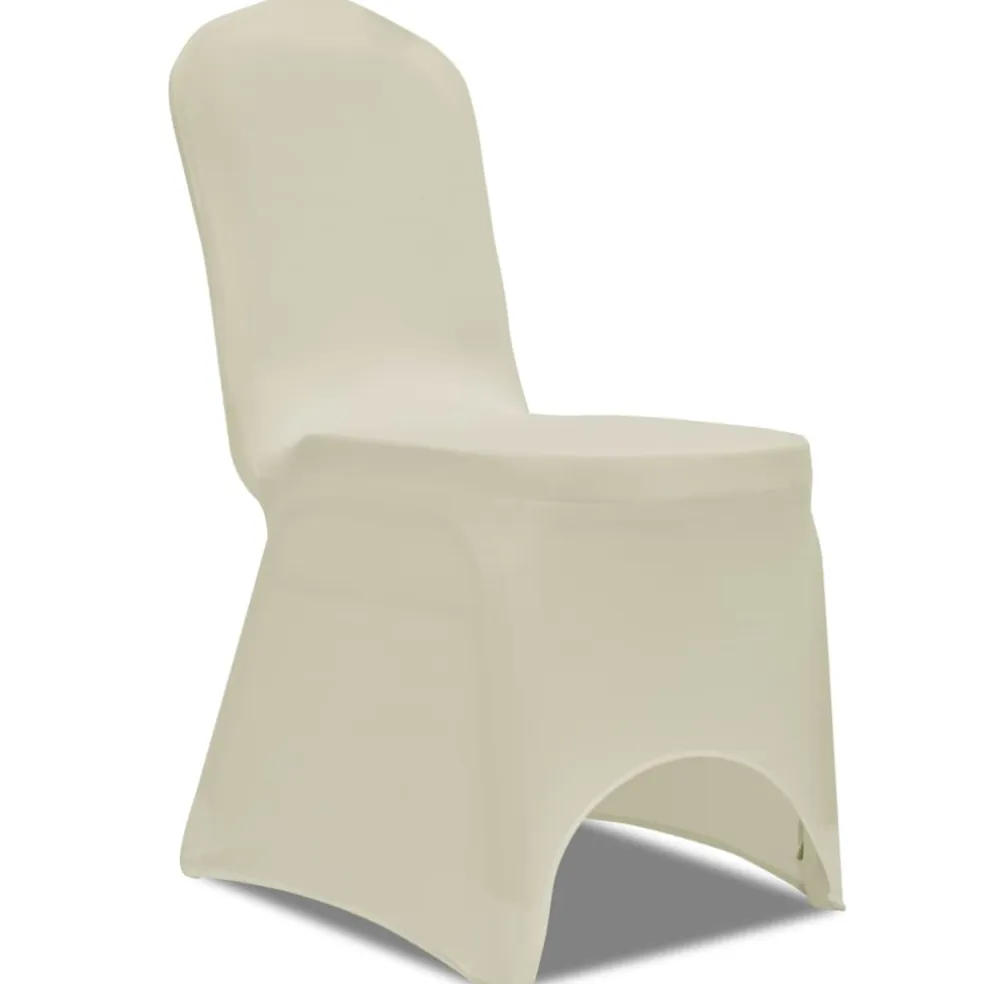 vidaXL Hoes voor stoelen 50 stuks (creme)