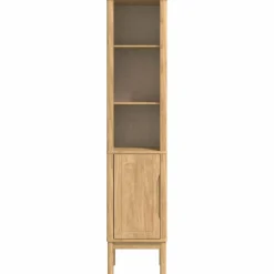 vidaXL Hoge badkamerkast FLORO Wasbruin 35 x 30 x 160 cm