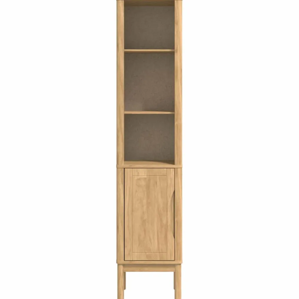 vidaXL Hoge badkamerkast FLORO Wasbruin 35 x 30 x 160 cm