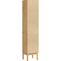vidaXL Hoge badkamerkast FLORO Wasbruin 35 x 30 x 160 cm