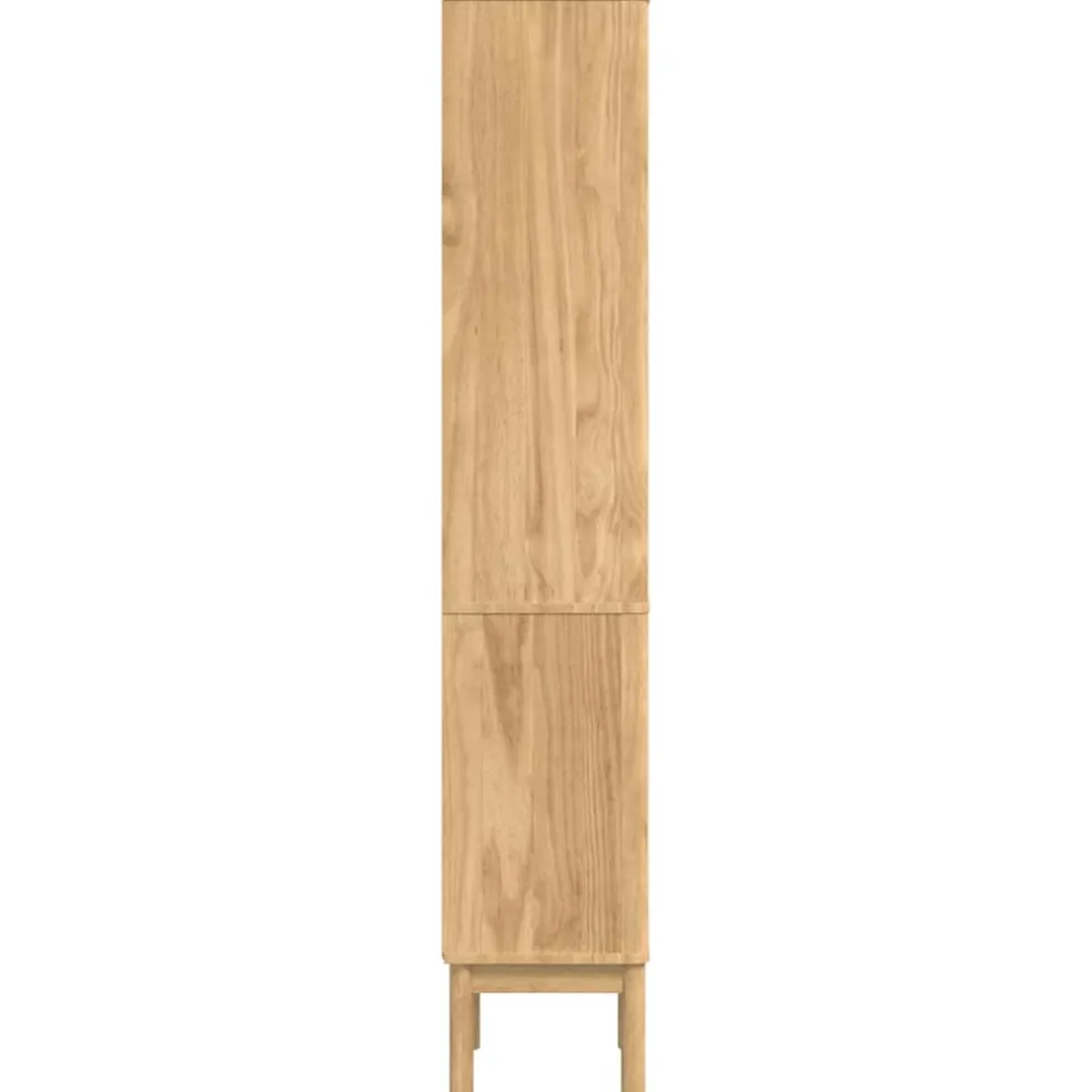 vidaXL Hoge badkamerkast FLORO Wasbruin 35 x 30 x 160 cm