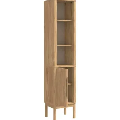 vidaXL Hoge badkamerkast FLORO Wasbruin 35 x 30 x 160 cm