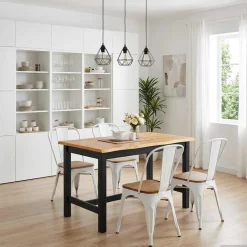 VidaXL Hoge bartafel EKAI Zwart 112 x 70 x 91 cm Massief grenenhout