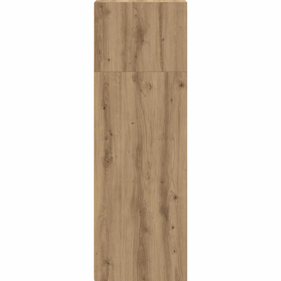 vidaXL Hoge kast Artisanaal eiken 50 x 41 x 124 cm Bewerkt hout