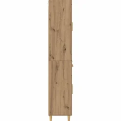 vidaXL Hoge kast Artisan Eiken 69,5 x 34 x 180 cm Bewerkt hout