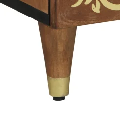 vidaXL Hoge kast Bruin 60 x 33 x 100 cm Massief Mango Hout