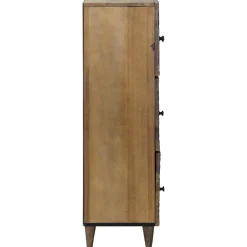 vidaXL Hoge Kast Bruin 40 x 33 x 110 cm Massief Mango Hout