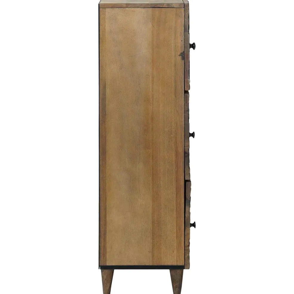 vidaXL Hoge Kast Bruin 40 x 33 x 110 cm Massief Mango Hout