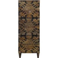vidaXL Hoge Kast Bruin 40 x 33 x 110 cm Massief Mango Hout