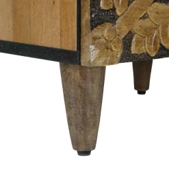 vidaXL Hoge Kast Bruin 40 x 33 x 110 cm Massief Mango Hout