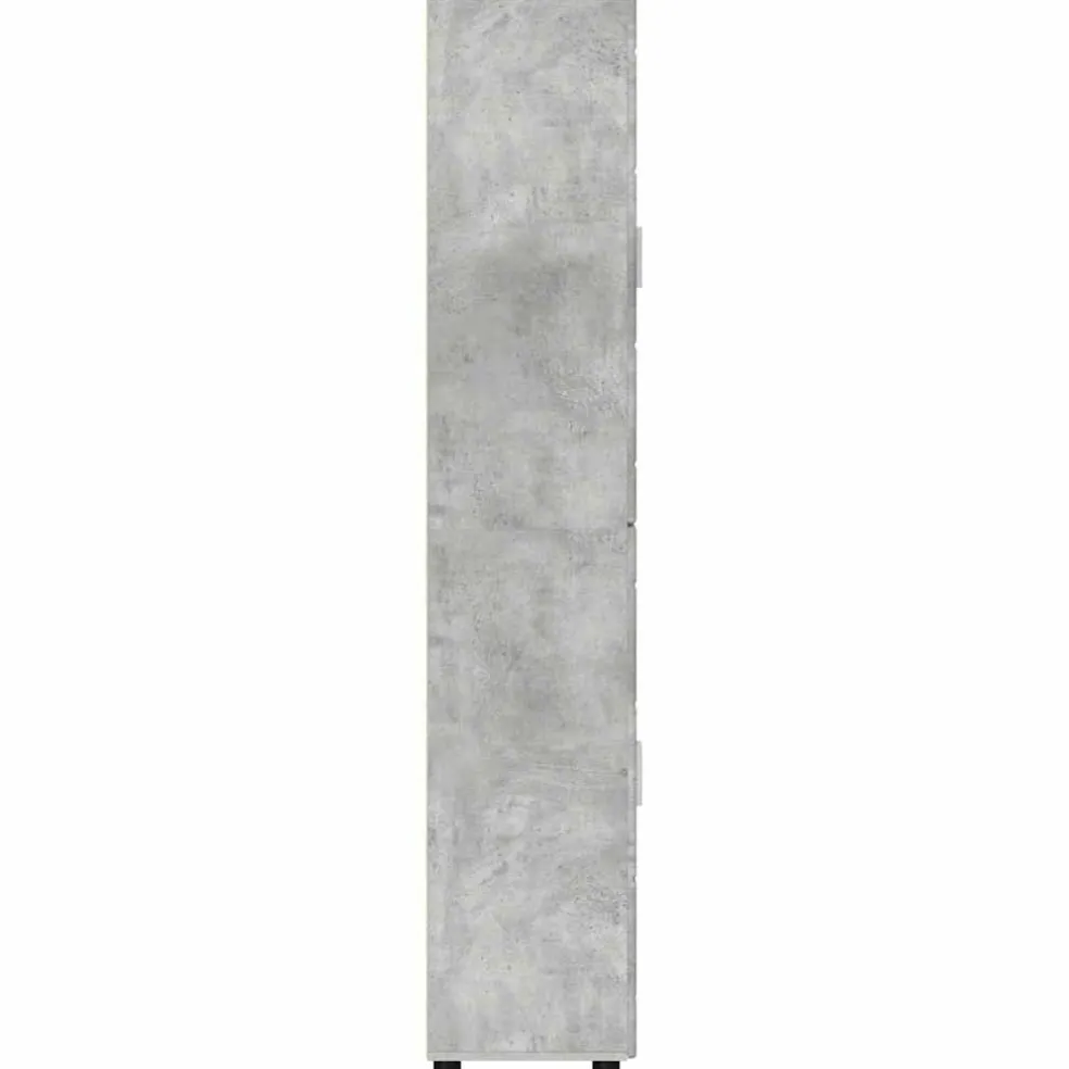 vidaXL Hoge kast FLORIN 60 x 35 x 182 cm Beton Grijs Bewerkt hout