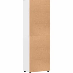 vidaXL Hoge kast FLORIN 60 x 35 x 182 cm Hoogglans wit Bewerkt hout