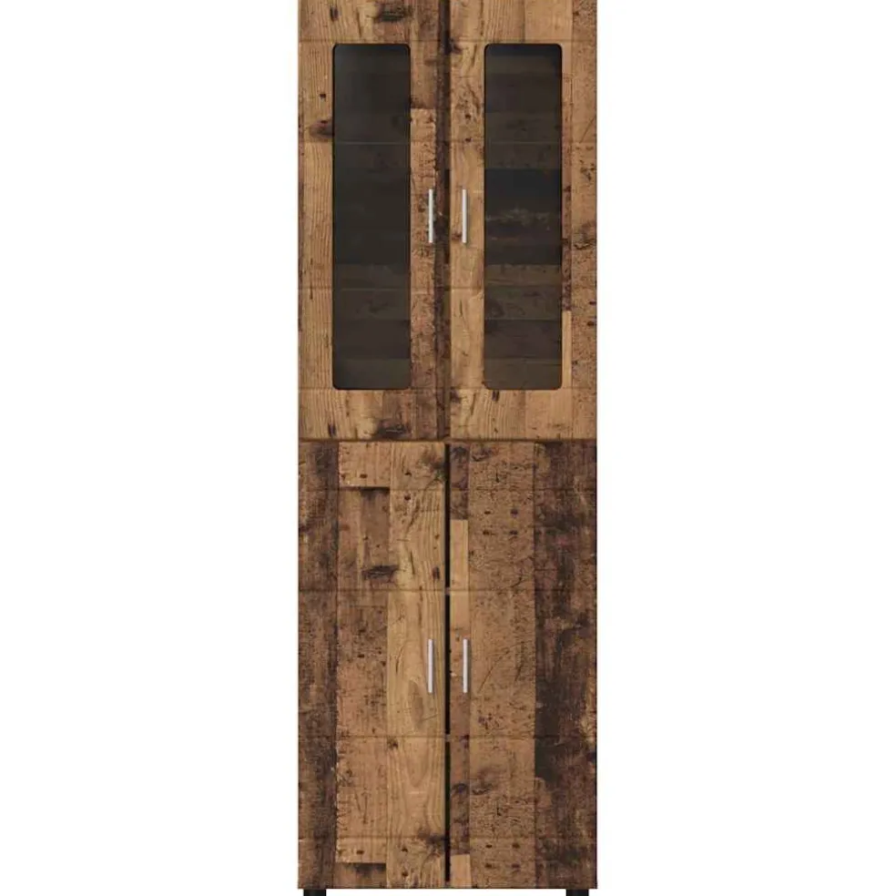 vidaXL Hoge kast FLORIN 60 x 35 x 182 cm Oudhout Bewerkt hout