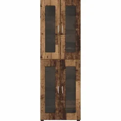 vidaXL Hoge kast FLORIN 60 x 35 x 182 cm Oudhout Bewerkt hout