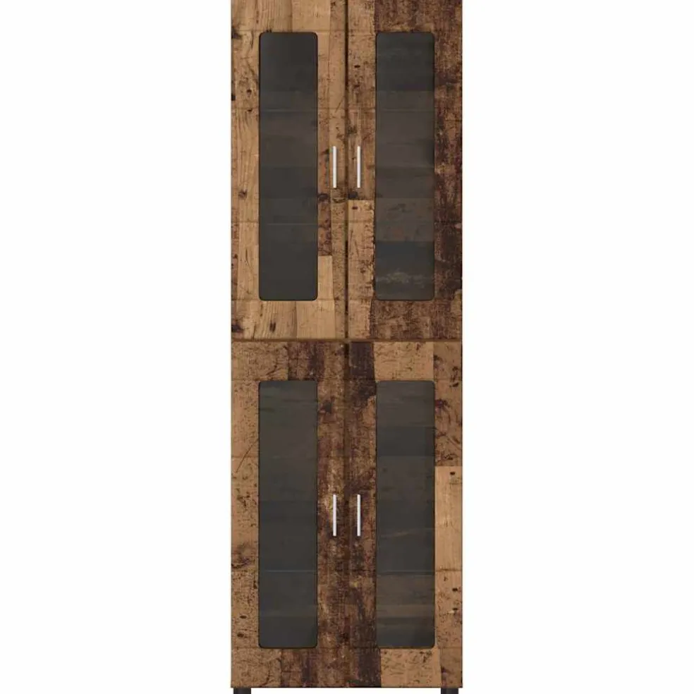 vidaXL Hoge kast FLORIN 60 x 35 x 182 cm Oudhout Bewerkt hout