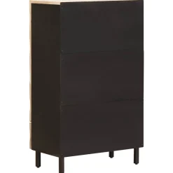 vidaXL Hoge kast met lade Witte Was Afwerking 60 x 33 x 100 cm