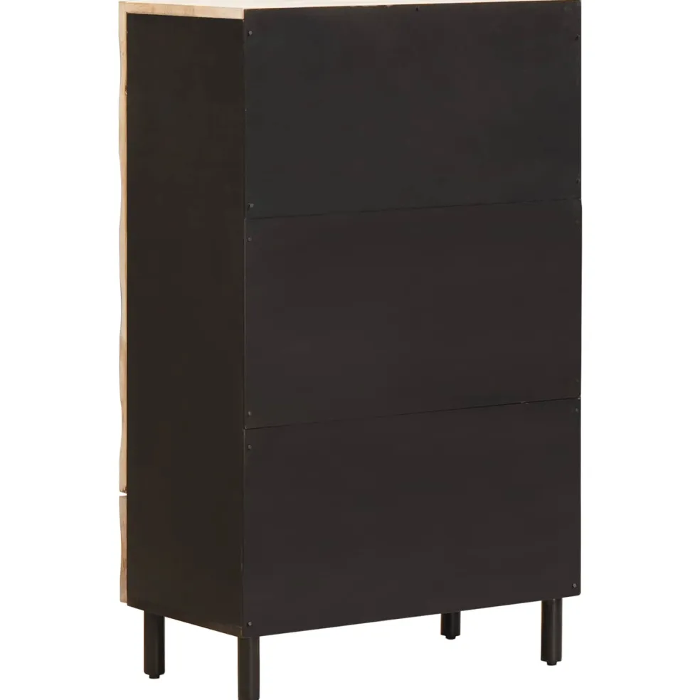 vidaXL Hoge kast met lade Witte Was Afwerking 60 x 33 x 100 cm