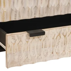 vidaXL Hoge kast met lade Witte Was Afwerking 60 x 33 x 100 cm