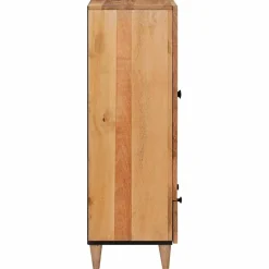 vidaXL Hoge kast Naturel 60 x 33,5 x 100 cm Massief Mango Hout
