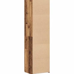 vidaXL Hoge kast Oudhout 50 x 42,5 x 185 cm