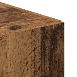 vidaXL Hoge kast Oudhout 50 x 42,5 x 185 cm